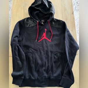 Jordan Hoodie with Red Accents